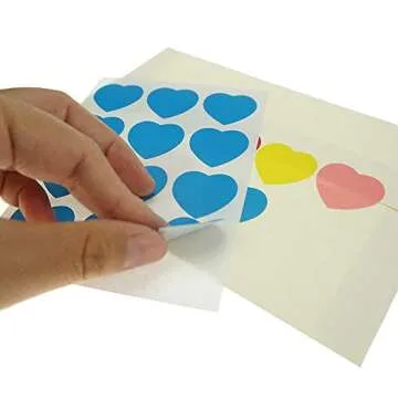Vibrant Shxstore Heart Stickers for Creative Crafts