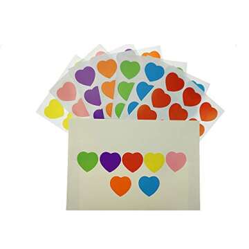 Vibrant Shxstore Heart Stickers for Creative Crafts