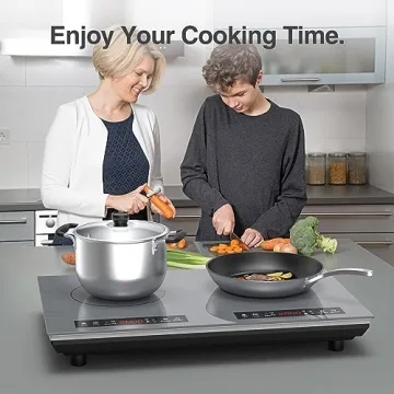 VBGK Double Induction Cooktop 4000W 2 Burner with Timer Safety Lock