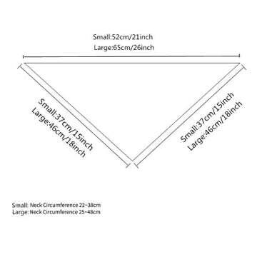 YAKA Pet Dog Bandana Triangle Bibs Scarf, Double-Cotton Plaid Printing Kerchief Set Accessories for ...