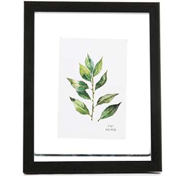 Aynoo Floating Picture Frame,7x9 Picture Frame, Table-top 8x10 7x9 6x8 Floating Frame Black Modern Style Black (PHSD) 7x9,Floating,1Pack