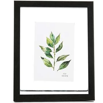 Aynoo Floating Picture Frame,7x9 Picture Frame, Table-top 8x10 7x9 6x8 Floating Frame Black Modern Style Black (PHSD) 7x9,Floating,1Pack