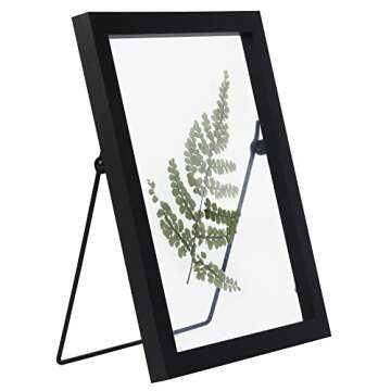 Aynoo Floating Picture Frame,7x9 Picture Frame, Table-top 8x10 7x9 6x8 Floating Frame Black Modern Style Black (PHSD) 7x9,Floating,1Pack