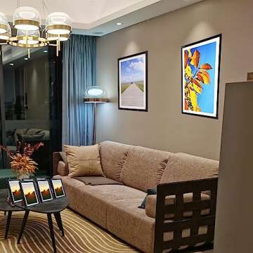 Aynoo Floating Picture Frame,7x9 Picture Frame, Table-top 8x10 7x9 6x8 Floating Frame Black Modern Style Black (PHSD) 7x9,Floating,1Pack