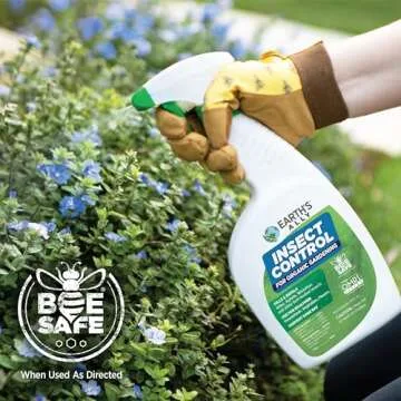 Earth's Ally Insect Control for Plants Ready-to-Use 24 oz | Safe Outdoor & Indoor Plant Insecticide, Spider Mite, Aphid & Mealybug Killer - Effective Spray for Organic Garden & Household Plants