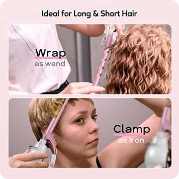 ORYNNE 1/2 Inch Curling Iron Wand Ceramic, Small Barrel Curling Iron for Tight Curls, Half Inch Tiny Curling Wand for Short & Long Hair, Heat Up Fast, Digital Temp Control