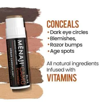 MËNAJI Concealer Stick - Natural Coverage for Men