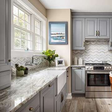 Goo-Ki 6 Pack Antique Brass Kitchen Cabinet Knobs,Retro Drawer Pulls,1 Inch Diameter Knob