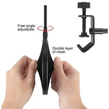 Earamble Studio Microphone Pop Filter Round Shape Mic Wind Mask Shield Screen