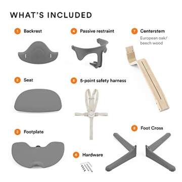 Stokke Nomi High Chair - Tool-Free Adjustability for Kids