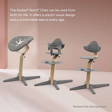 Stokke Nomi High Chair - Tool-Free Adjustability for Kids