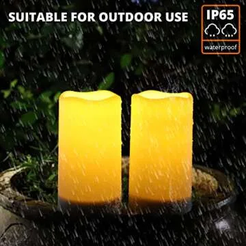 Buy NURADA Large Rechargeable Outdoor Solar Candles