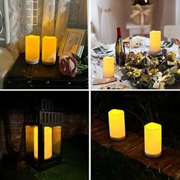 Buy NURADA Large Rechargeable Outdoor Solar Candles