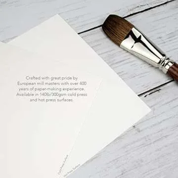 Speedball Art Products AVI850088 Fluid Watercolor Hot Press Block 8X8, White