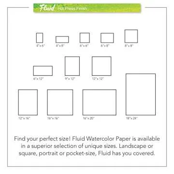 Speedball Art Products AVI850088 Fluid Watercolor Hot Press Block 8X8, White