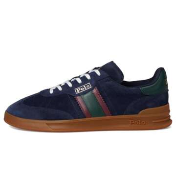 Stylish POLO RALPH LAUREN Men Heritage Suede Sneakers