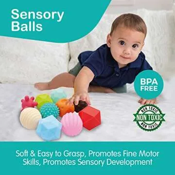 Naturals Infinity Montessori Baby Toys Set for 0-12 Months
