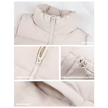 Stylish Athlisan Women's Zip Up Puffer Vest Warm & Versatile