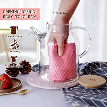 Elegant CnGlass Glass Teapot - Stovetop Safe and Stylish