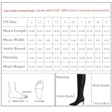 Stylish Modatope Knee High Black Boots for Women