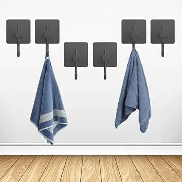 PMMASTO Stylish Self-Adhesive Towel Hooks for Home