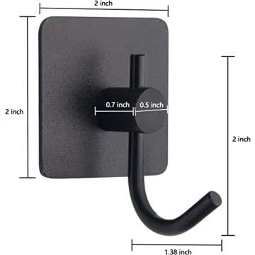 PMMASTO Stylish Self-Adhesive Towel Hooks for Home