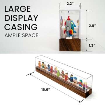 Premium Minifigure Display Case with Acrylic Cap