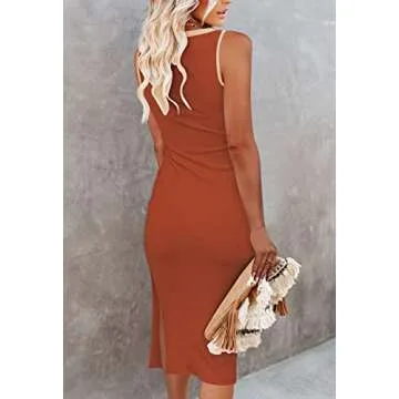 Stylish Pink Queen Women's Bodycon Cutout Midi Dress