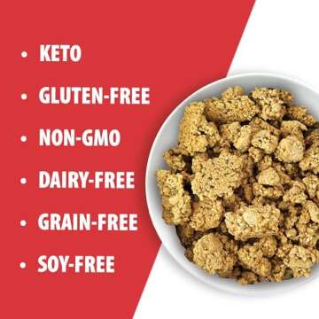 Julian Bakery® ProGranola® Cereal | Peanut Butter Cluster | 12g Protein | 2 Net Carbs | Gluten-Free | Grain-Free | 14 Servings