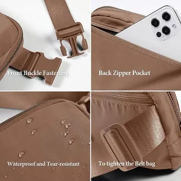 ODODOS Unisex Mini Belt Bag Adjustable Strap for Active Lifestyles