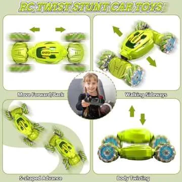 ZZPQ Gesture Sensing RC Stunt Car, 4WD Hand Controlled Remote Control Twist Car Toys for 6-12 yr Boy...