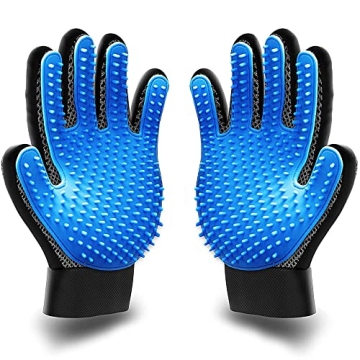 KENNELS & KATS Pet Grooming Gloves | Deshedding Glove for Easy, Mess-Free Grooming | Grooming Mitt f...