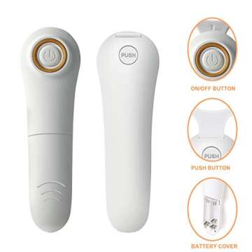 Electric Fruit Vegetable Peeler, Handheld Potato Peeler Pro Set, Kitchen Peeler Slicer with 3 Interchangeable Blades for Apple Potato Carrot Cucumber