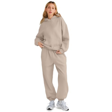 AUTOMET Two Piece Loungewear Set for Women - Cozy Tracksuits