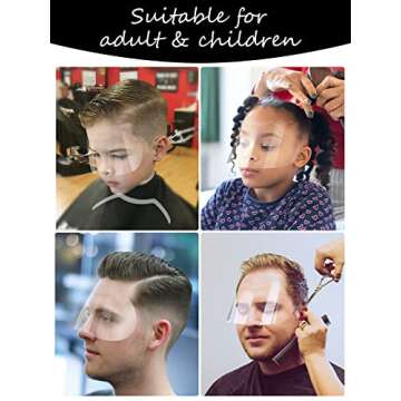 EBANKU 200 PCS Microblading Permanent Makeup Shower Face Shields Visors, Disposable Face Shields Masks for Hairspray Salon Supplies and Eyelash Extensions Eye Eyelid Surgery Aftercare