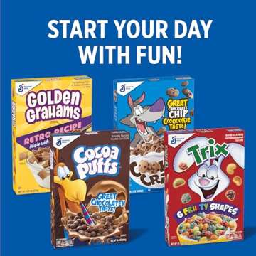 Trix Fruity Breakfast Cereal, 6 Fruity Shapes, Whole Grain, 10.7 OZ