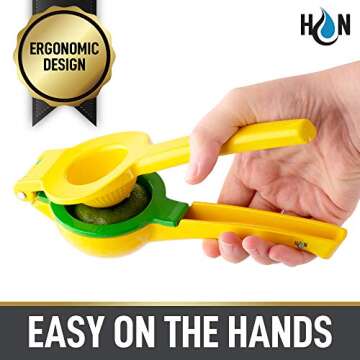 Hydration Nation 2-in-1 Lemon Squeezer for Fresh Juices