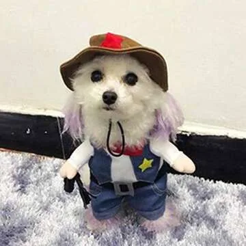 Funny Cowboy Costume for Cats & Small Dogs