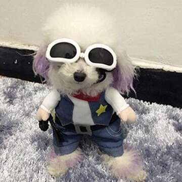 Meihejia Halloween Cat Cowboy Costume Hat Funny Costume for Cats & Small Dogs