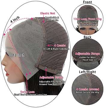 Bob Wig Human Hair 13x4 Lace Front Bob Wigs Human Hair 180% Density Bob Wigs Human Hair for Women HD Lace Front Wigs Human Hair Bob Pre Plucked Short Bob Wig Human Hair Natural Color 12inch