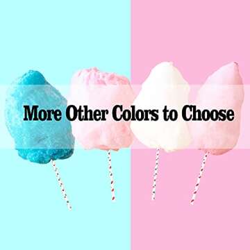 90pcs Cotton Candy Cones Multicolor Cotton Candy Paper Cones for Cotton Candy Making,Cotton Candy Holder Sticks Kits for Party