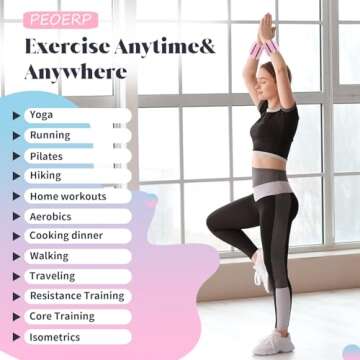 TIMOOU Adjustable Ankle Weights, 1Lb Each, Stylish Lightweight Fitness Bracelets