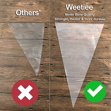 Weetiee Piping Bags - Durable Disposable Decorating Bags