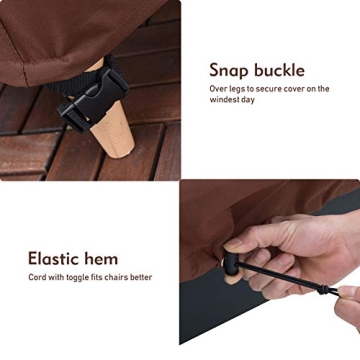 Bestalent Outdoor Chair Covers Waterproof Durable 2Pack