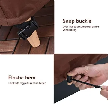 Bestalent Outdoor Chair Covers Waterproof Durable 2Pack