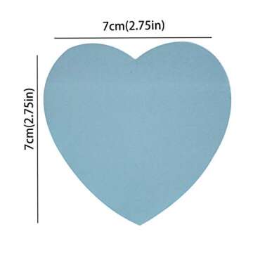 Sticky Notes - 1000 Sheets Heart Mixed 4 Color Bulk Sale Sticky Memo Post Memo Note Tape Self Stick Notes for Office/School/Home