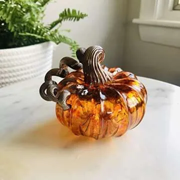 Handcrafted Glass Pumpkins for Home Decor by Luke Adams