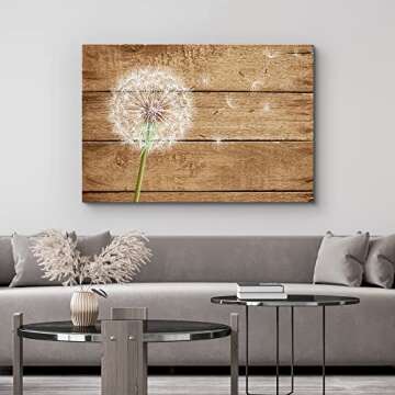 Dandelion Canvas Print for Stylish Home Decor