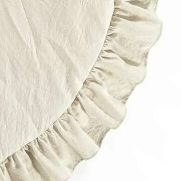 Lush Decor Baby Round Ruffle Play Mat - Soft and Safe