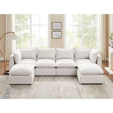 VANOMi Convertible U Shaped Modular Sectional Sofa
